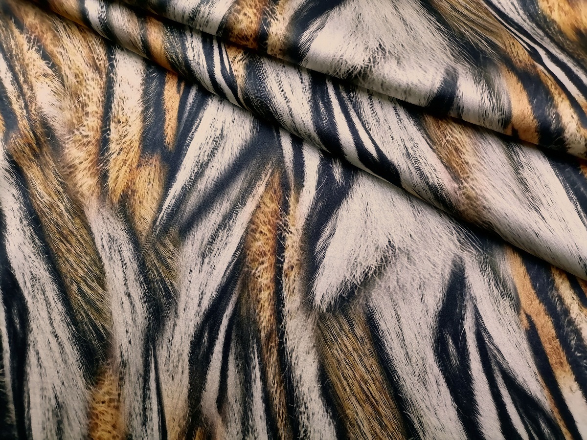 Ткань Шёлк тигриный мех 1