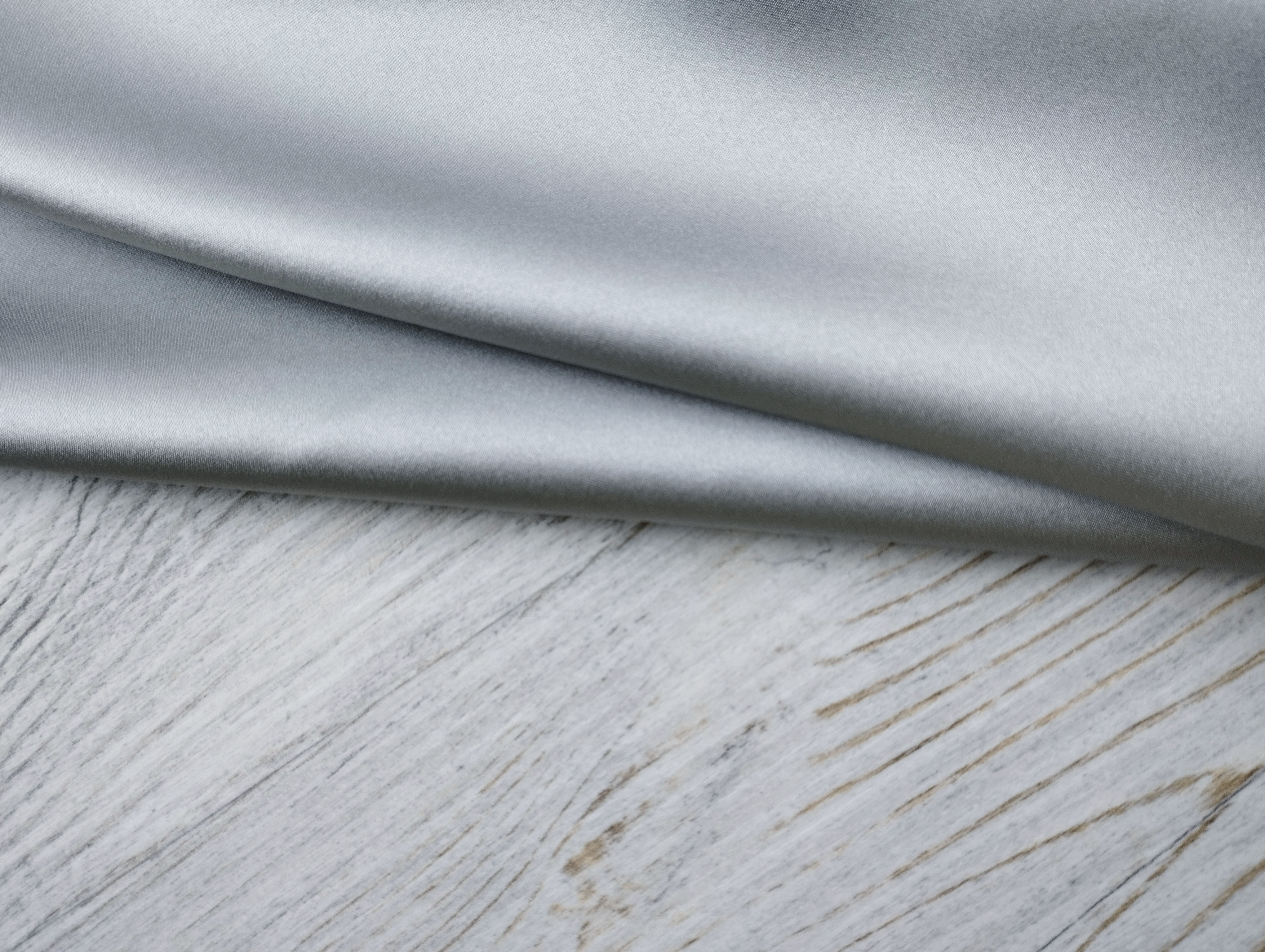 Ткань Атласный Шелк с эластаном  серый светлый Италия  42749 3