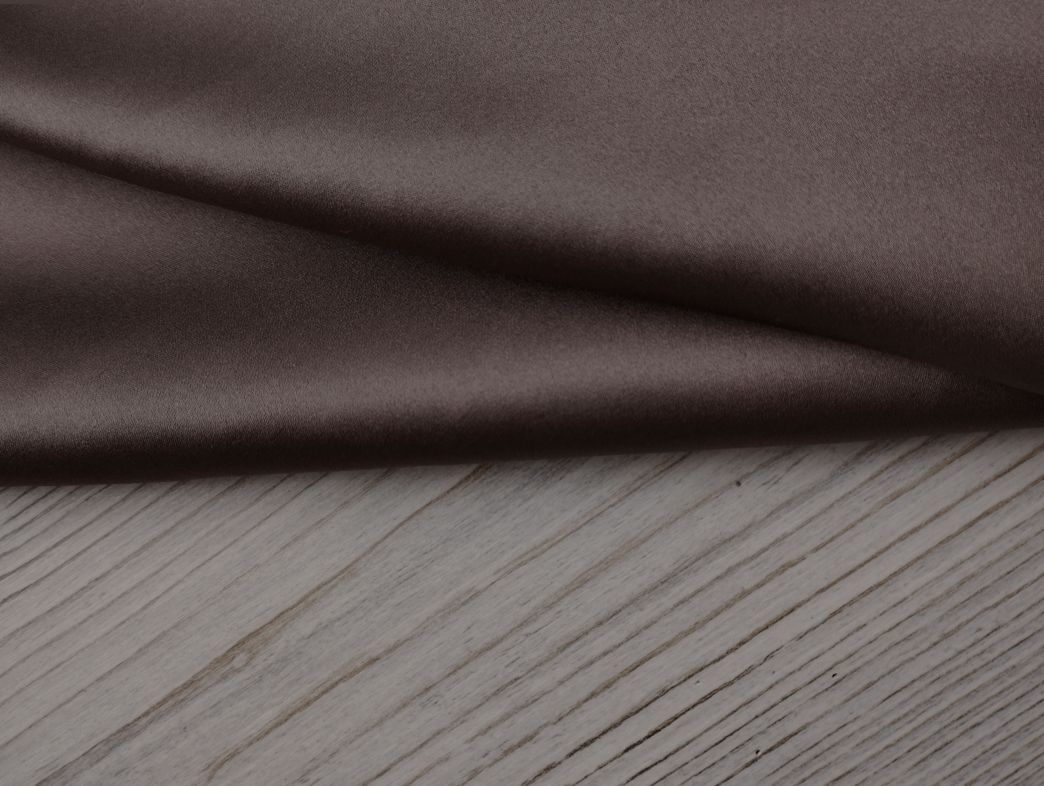Ткань Атласный Шелк с эластаном  шоколадный нежный Италия  42752 4