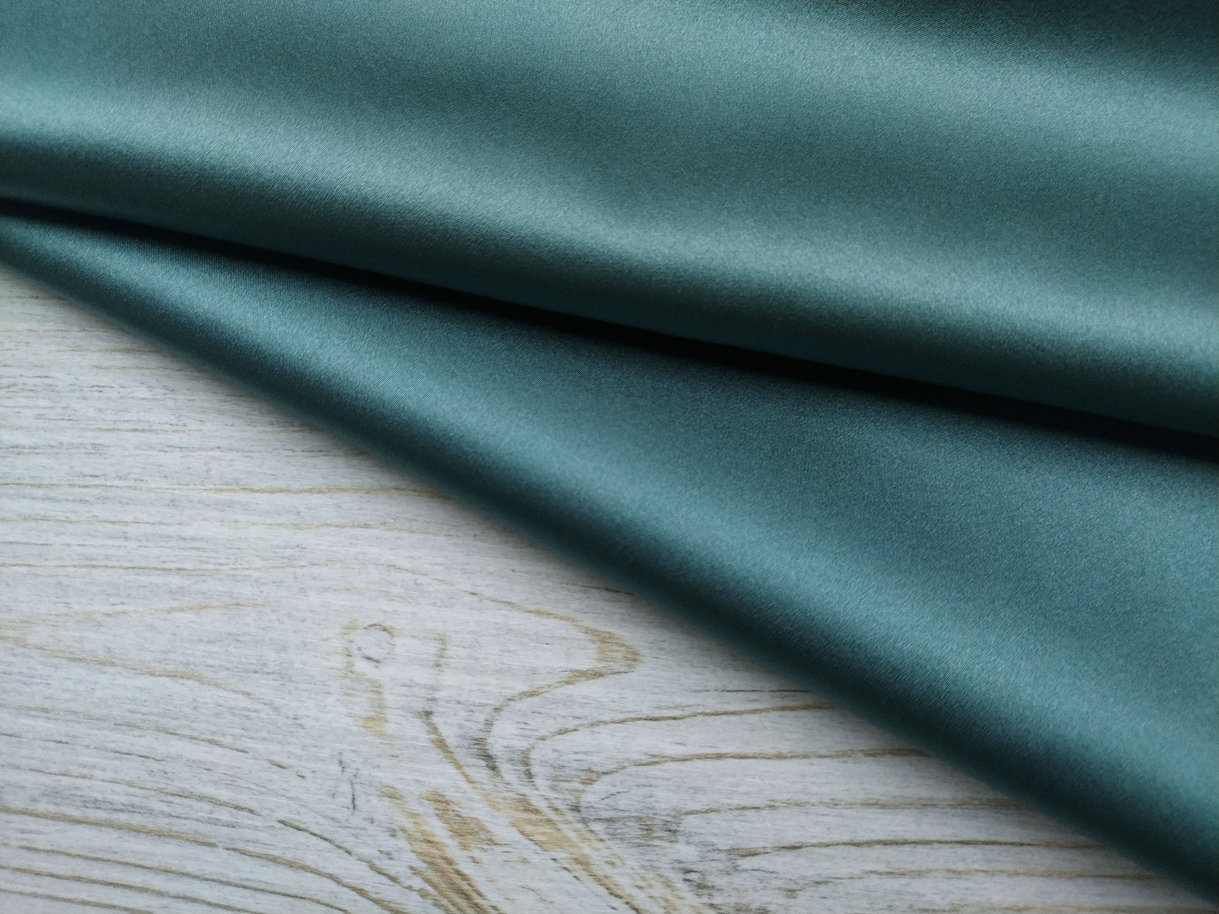 Ткань Атласный Шелк с эластаном  зелёная полынь Италия 42831 4