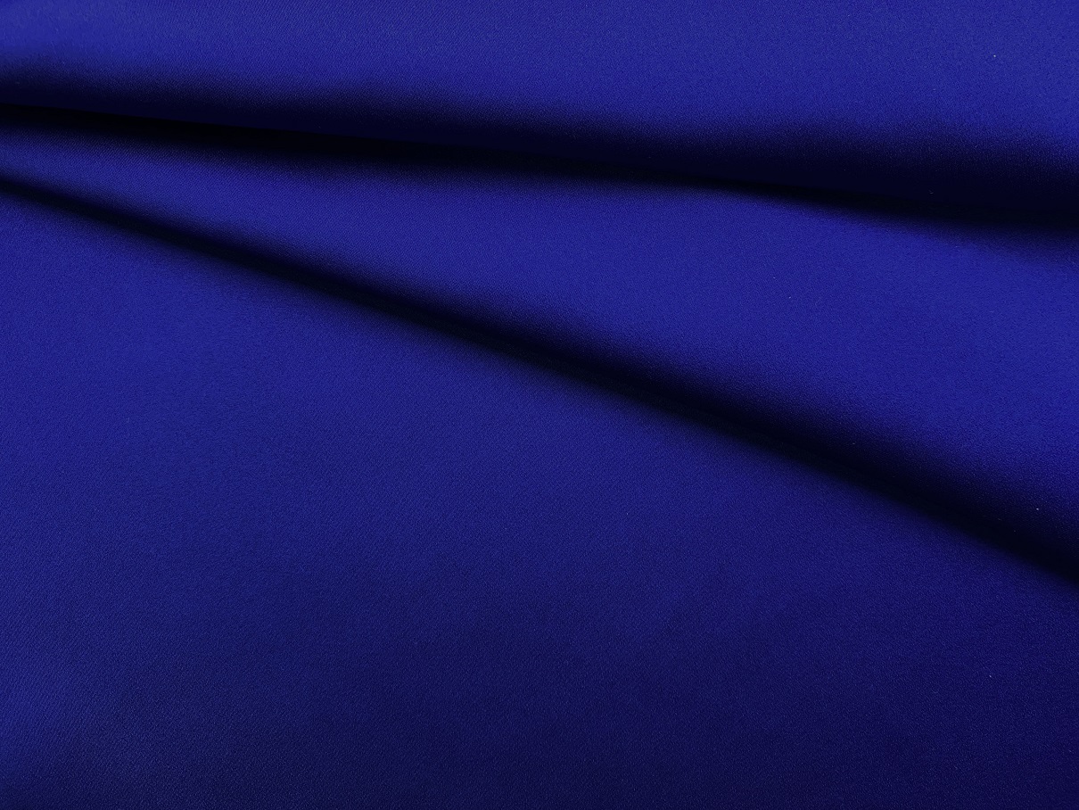Ткань Атласный Шелк с эластаном  синий Италия 46068 1