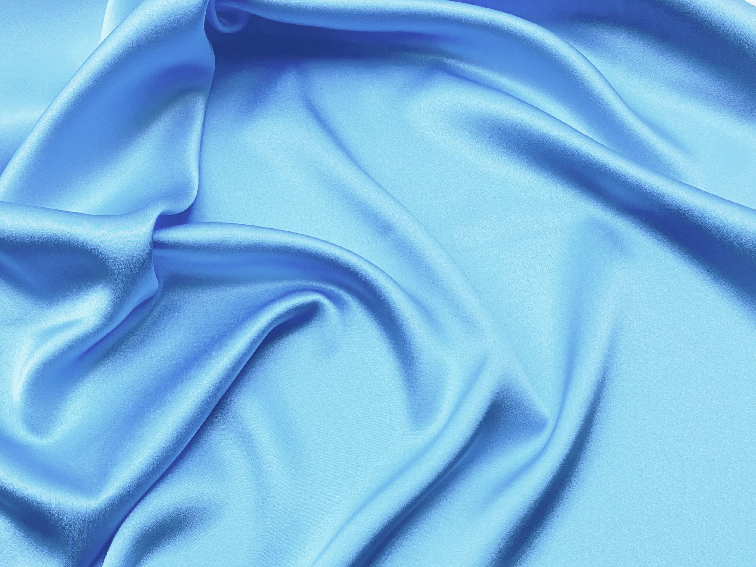 Ткань  Атласный Шелк с эластаном  голубой светлый Италия  46332 3
