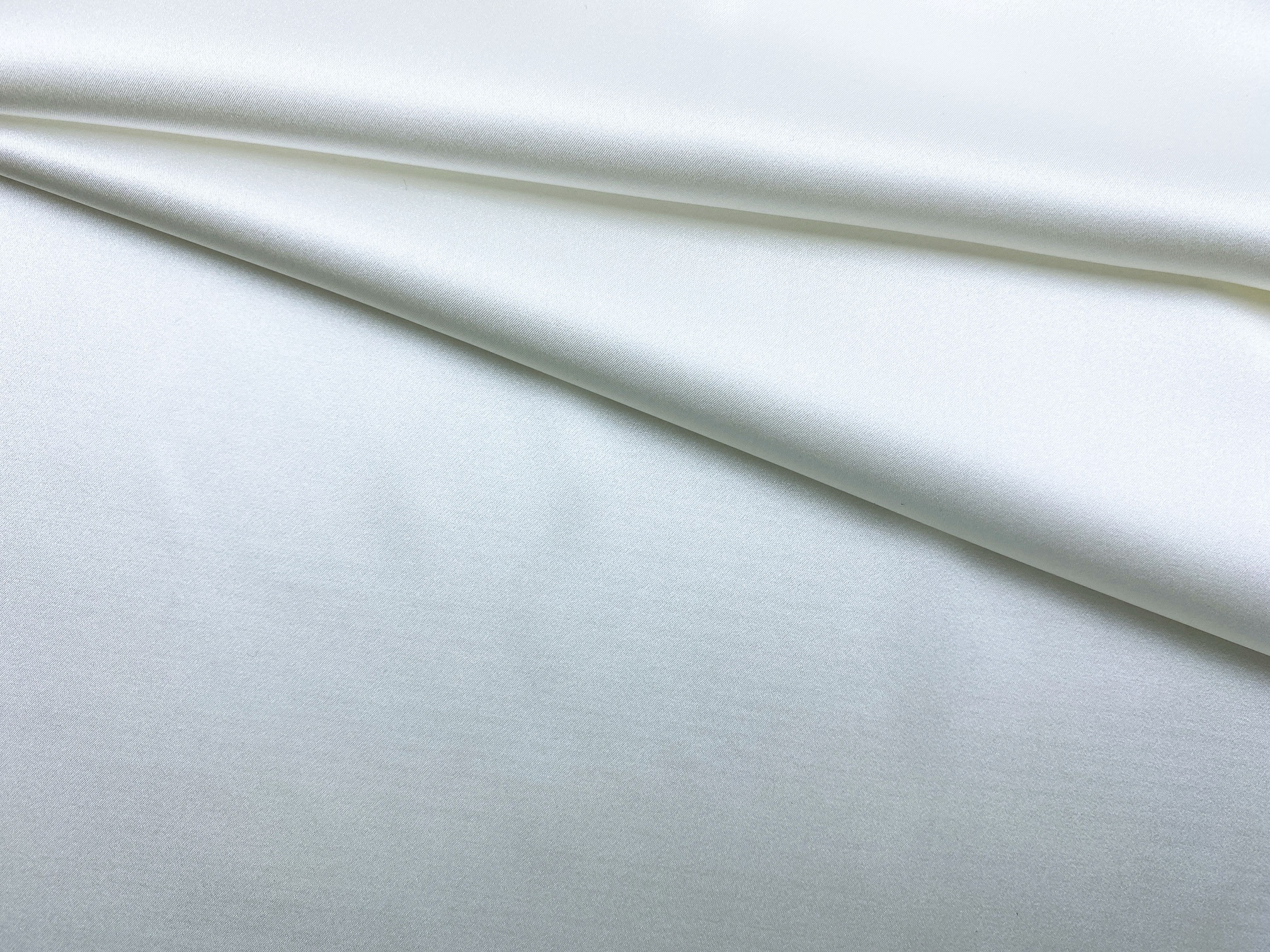 Ткань Шёлк молочного цвета  однотонная 46644 1