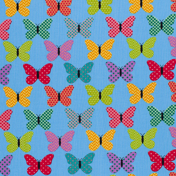 Ткань Хлопок принт - Бабочки 2 1