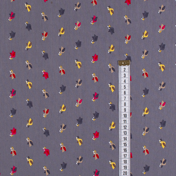 Ткань Трикотаж - Птички QT3 2