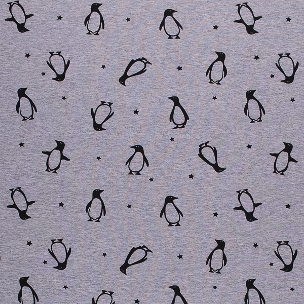 Ткань Трикотаж - Пингвины QT3 1