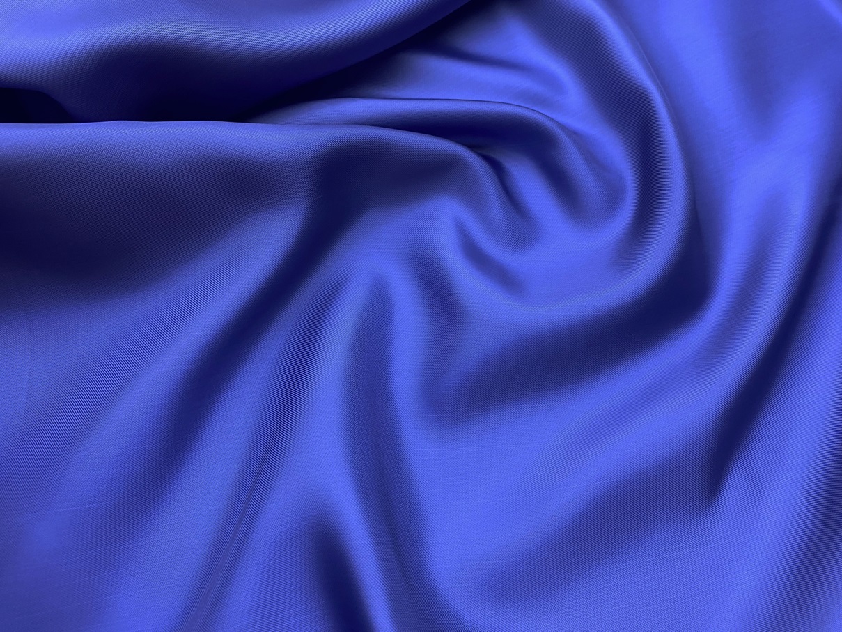 Ткань Подкладочная серо-голубого цвета  однотонная 33150 2