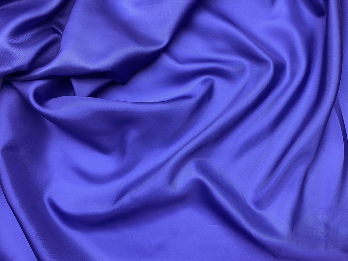 Ткань Подкладочная серо-голубого цвета  однотонная 33150 3