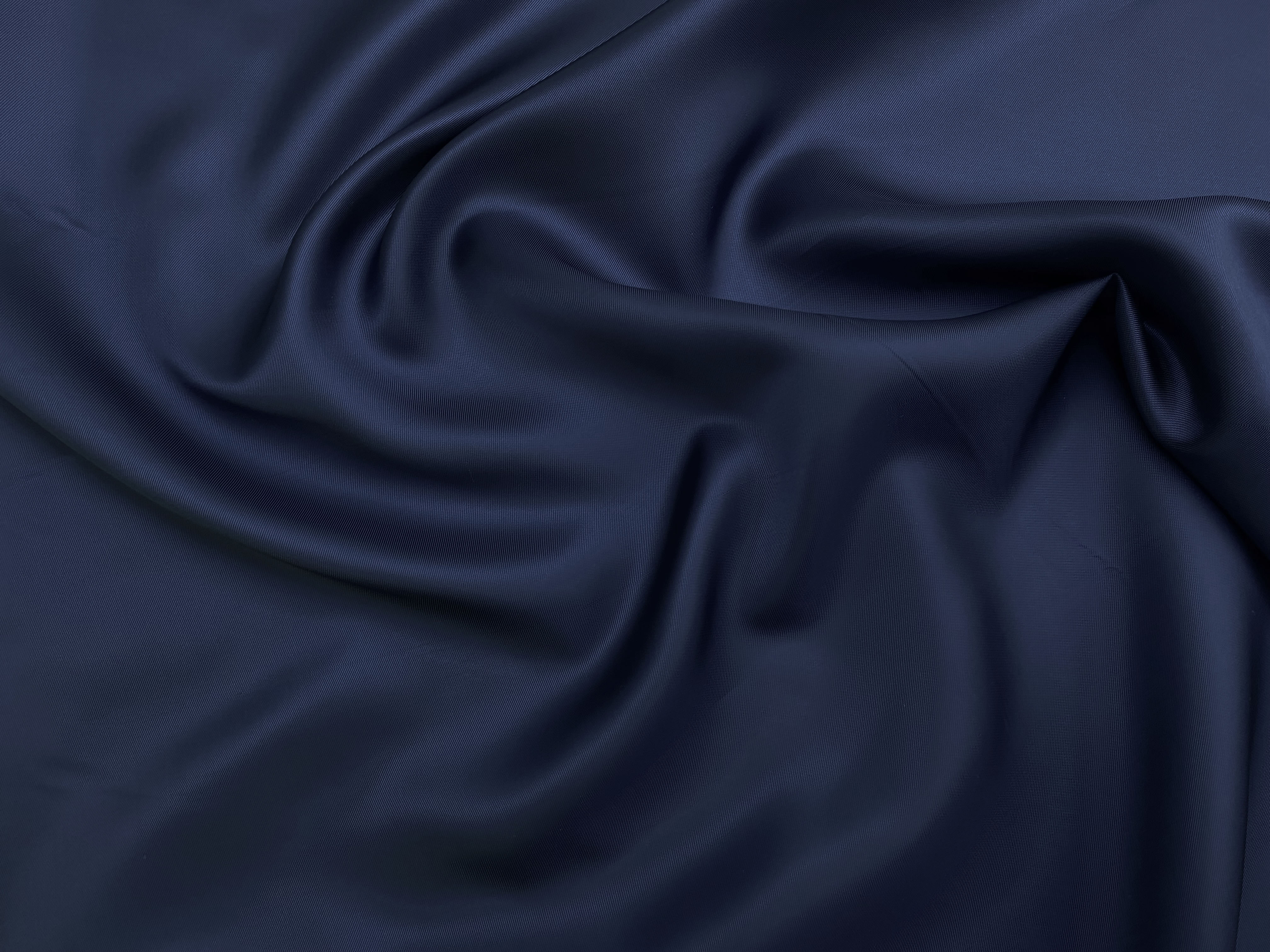 Ткань Подкладочная синего цвета однотонная 33142 2