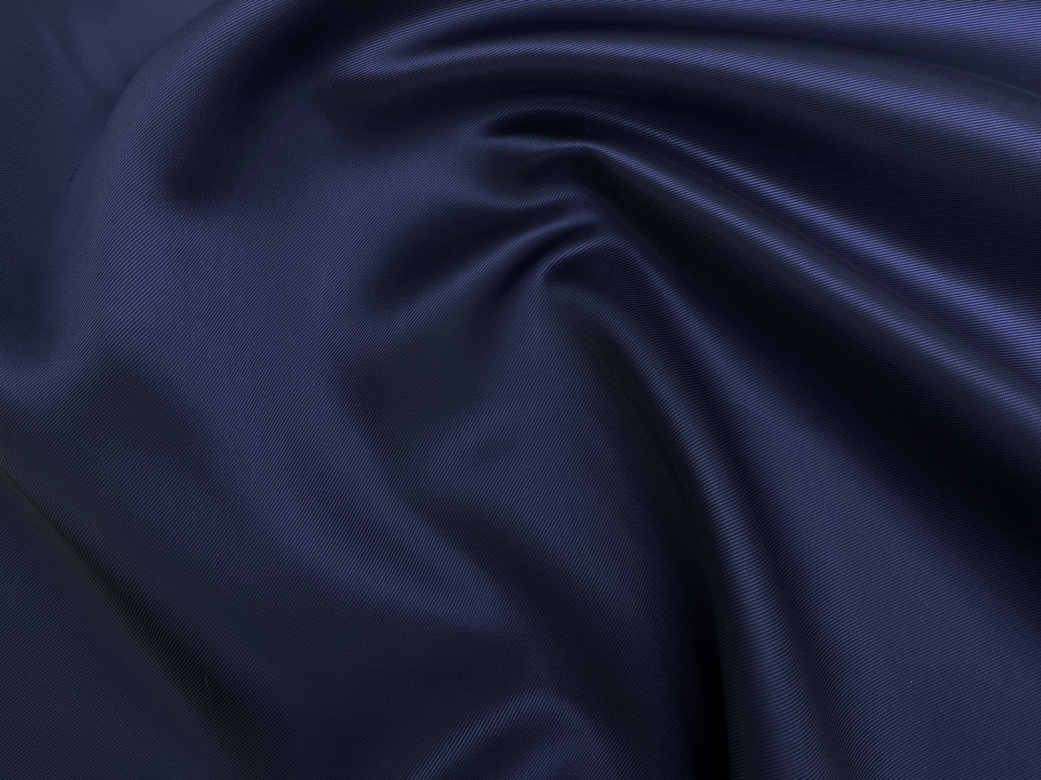 Ткань Подкладочная синего цвета однотонная 33142 3