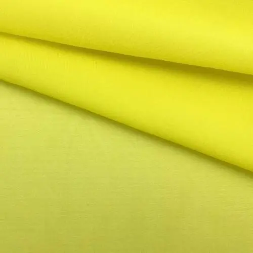Ткань Шифон жёлтого цвета однотонная 24126