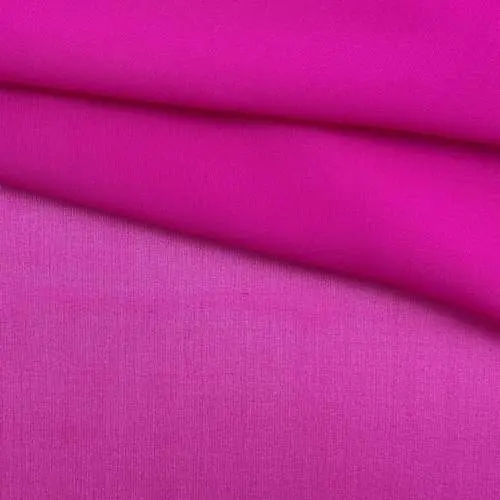 Ткань Шифон  розового цвета однотонная 24127