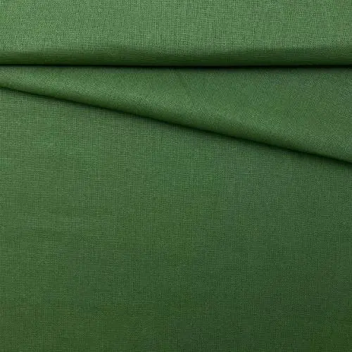 Ткань Лён  зеленого цвета однотонный 20462
