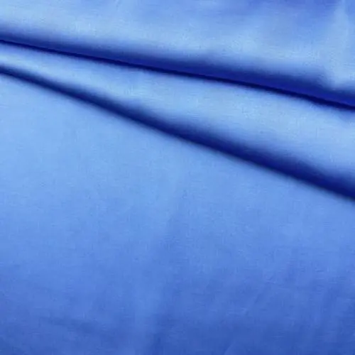 Ткань Вискоза  голубого  цвета однотонная 17339