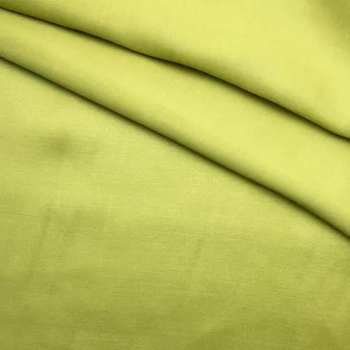 Ткань Вискоза светло-оливкового цвета однотонная 17341