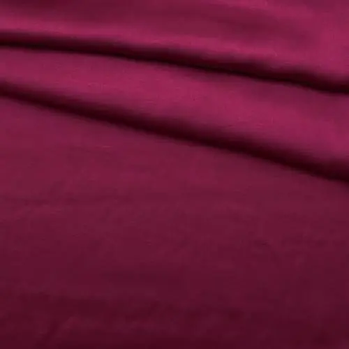 Ткань Вискоза  бордового цвета однотонная 17403