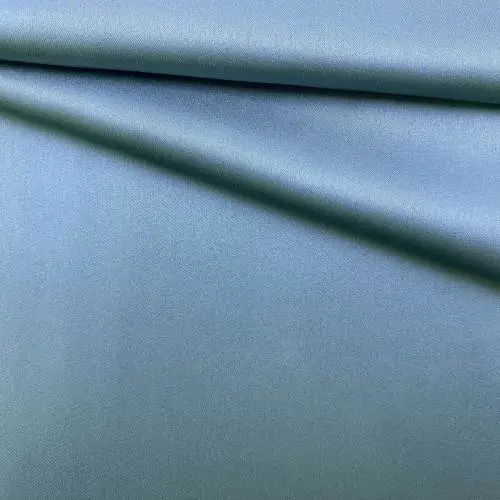 Ткань Атласный Шелк с эластаном  серо-голубой Италия 46183