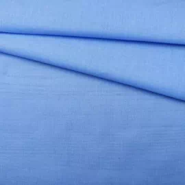 Ткань Батист голубого цвета однотонная 41575