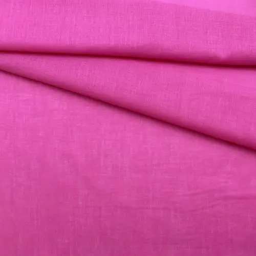 Ткань Батист  ярко-розового цвета однотонная 16588