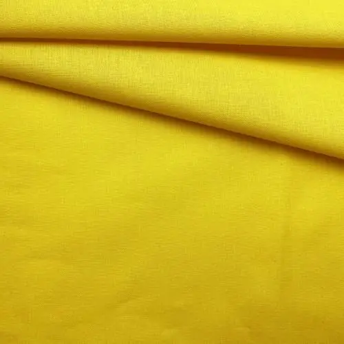 Ткань Хлопок  желтого цвета однотонная 16832