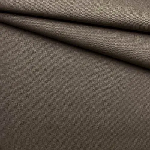 Ткань Хлопок  серо-коричневого цвета однотонная 16845