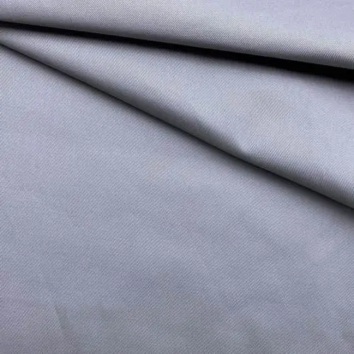 Ткань Хлопок серого цвета однотонная  16853