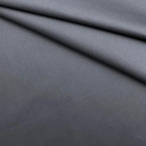 Ткань Хлопок  серого цвета однотонная 16855