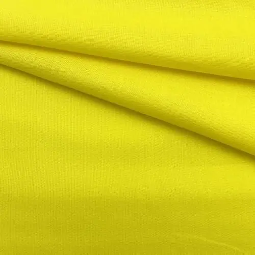 Ткань Хлопок жёлтого цвета однотонна 16878