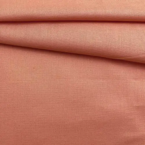 Ткань Хлопок персикового цвета однотонная 16873