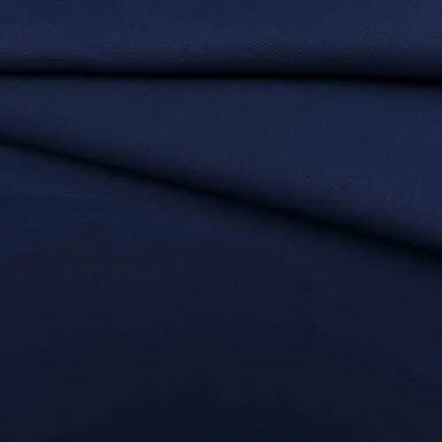 Ткань Хлопок темно- синего цвета однотонная 16869