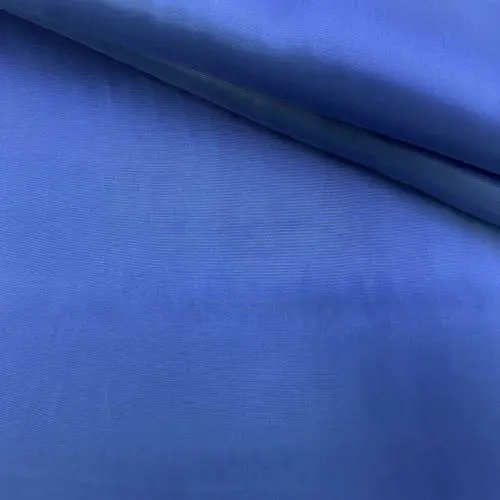 Ткань Подкладочная темно-голубого цвета тонкая, однотонная 33166