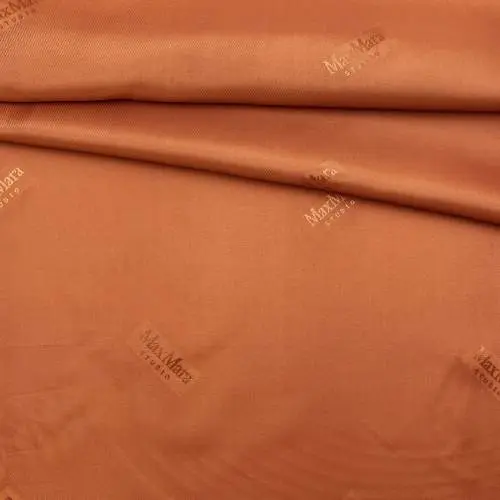Ткань Подкладочная оранжевого цвета  30233