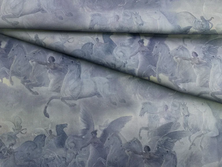 Пике фиолетового цвета с принтом ангелы 14374
