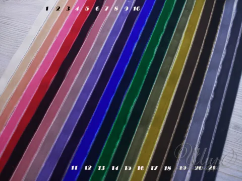 Тесьма бархатная 16мм 61904